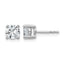 14K White Gold 1 1/2 ct Certified Lab-Created Diamond VS+ F+, 4-Prong Stud Earrings