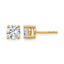 14K Yellow Gold 1 3/4 ct Lab-Created Diamond VS/SI+ G+, 4-Prong Stud Earrings