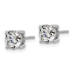 Platinum 2 ct Lab-Created Diamond VS+ F+, 4-Prong Stud Earrings