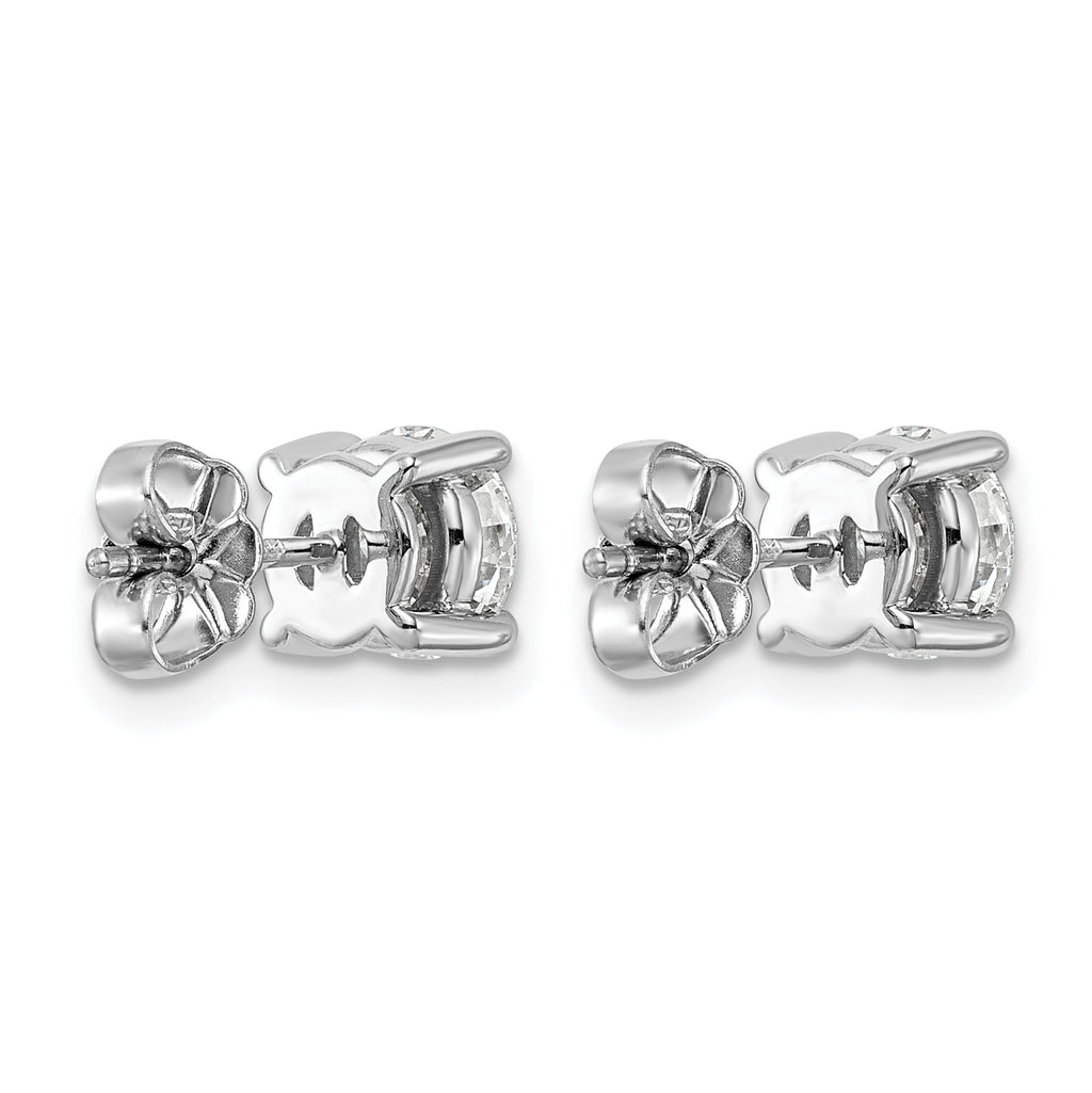 Platinum 2 ct Certified Lab-Created Diamond VS+ F+, 4-Prong Stud Earrings