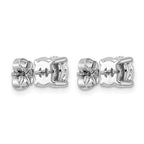 Platinum 2 ct Lab-Created Diamond VS+ F+, 4-Prong Stud Earrings