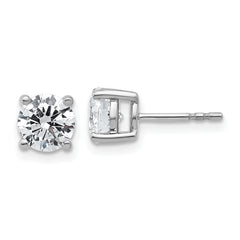Diamond 2ctw Lab Grown VS/SI G-H 4 Prong Platinum Earrings