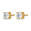 14K Yellow Gold 2 ct Lab-Created Diamond VS/SI+ G+, 4-Prong Stud Earrings