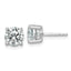 10K White Gold 2 1/2 ct Certified Lab-Created Diamond VS/SI+ G+, 4-Prong Stud Earrings