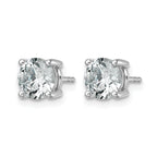 14K White Gold 2 1/2 ct Lab-Created Diamond VS/SI+ G+, 4-Prong Stud Earrings
