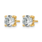 14K Yellow Gold 2 1/2 ct Lab-Created Diamond VS/SI+ G+, 4-Prong Stud Earrings