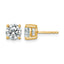 14K Yellow Gold 2 1/2 ct Lab-Created Diamond VS/SI+ G+, 4-Prong Stud Earrings