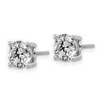 10K White Gold 3 ct Certified Lab-Created Diamond VS/SI+ G+, 4-Prong Stud Earrings