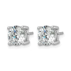 14K White Gold 3 ct Certified Lab-Created Diamond VS+ F+, 4-Prong Stud Earrings