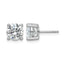 14K White Gold 3 ct Certified Lab-Created Diamond VS/SI+ G+, 4-Prong Stud Earrings