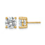 14K Yellow Gold 3 ct Certified Lab-Created Diamond VS/SI+ G+, 4-Prong Stud Earrings