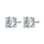 14K White Gold 4 ct Certified Lab-Created Diamond VS+ F+, 4-Prong Stud Earrings