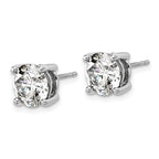 Platinum 5 ct Lab-Created Diamond VS+ F+, 4-Prong Stud Earrings