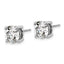Platinum 5 ct Certified Lab-Created Diamond VS+ F+, 4-Prong Stud Earrings