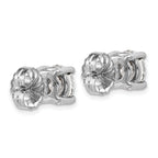 Platinum 5 ct Lab-Created Diamond VS+ F+, 4-Prong Stud Earrings