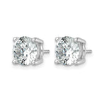 14K White Gold 6 ct Lab-Created Diamond VS/SI+ G+, 4-Prong Stud Earrings