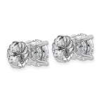 14K White Gold 6 ct Certified Lab-Created Diamond VS/SI+ G+, 4-Prong Stud Earrings