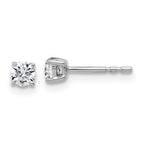 14K White Gold 1/3 ct Certified Lab-Created Diamond VS/SI+ G+, 4-Prong Stud Earrings