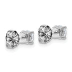 10K White Gold 1/2 ct Lab-Created Diamond VS/SI+ G+, 4-Prong Stud Earrings