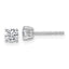 10K White Gold 1/2 ct Lab-Created Diamond VS+ F+, 4-Prong Stud Earrings