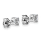 10K White Gold 5/8 ct Lab-Created Diamond VS+ F+, 4-Prong Stud Earrings