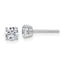 14K White Gold 5/8 ct Lab-Created Diamond VS/SI+ G+, 4-Prong Stud Earrings