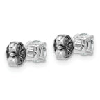 10K White Gold 3/4 ct Lab-Created Diamond VS+ F+, 4-Prong Stud Earrings