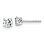 10K White Gold 3/4 ct Lab-Created Diamond VS/SI+ G+, 4-Prong Stud Earrings