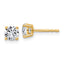 10K Yellow Gold 1 ct Lab-Created Diamond VS/SI+ G+, 4-Prong Stud Earrings