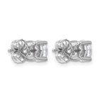 14K White Gold 2 ct Lab-Created Diamond VS+ F+, 4-Prong Stud Earrings