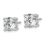 14K White Gold 3 ct Lab-Created Diamond VS/SI+ G+, 4-Prong Stud Earrings