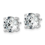10K White Gold 5 ct Lab-Created Diamond VS/SI+ G+, 4-Prong Stud Earrings