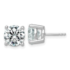 10K White Gold 6 ct Lab-Created Diamond VS/SI+ G+, 4-Prong Stud Earrings