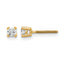 14K Yellow Gold 1/5 ct Lab-Created Diamond VS/SI+ G+, 4-Prong Screw-Back Stud Earrings