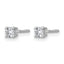 14K White Gold 1/4 ct Certified Lab-Created Diamond VS+ F+, 4-Prong Screw-Back Stud Earrings