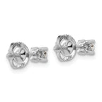 14K White Gold 1/4 ct Certified Lab-Created Diamond VS/SI+ G+, 4-Prong Screw-Back Stud Earrings