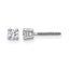 14K White Gold 1/4 ct Lab-Created Diamond VS+ F+, 4-Prong Screw-Back Stud Earrings