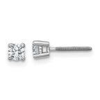 Platinum 1/3 ct Certified Lab-Created Diamond VS+ F+, 4-Prong Screw-Back Stud Earrings