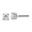 18K White Gold 1/2 ct Certified Lab-Created Diamond VS+ F+, 4-Prong Screw-Back Stud Earrings