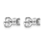 14K White Gold 1/2 ct Lab-Created Diamond VS/SI+ G+, 4-Prong Screw-Back Stud Earrings