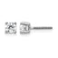 14K White Gold 1/2 ct Certified Lab-Created Diamond VS+ F+, 4-Prong Screw-Back Stud Earrings