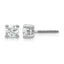 14K White Gold 5/8 ct Lab-Created Diamond VS+ F+, 4-Prong Screw-Back Stud Earrings