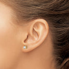 14K Yellow Gold 5/8 ct Lab-Created Diamond VS/SI+ G+, 4-Prong Screw-Back Stud Earrings