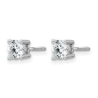 14K White Gold 3/4 ct Lab-Created Diamond VS/SI+ G+, 4-Prong Screw-Back Stud Earrings
