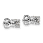 18K White Gold 1 ct Lab-Created Diamond VS+ F+, 4-Prong Screw-Back Stud Earrings