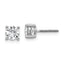 Platinum 1 ct Certified Lab-Created Diamond VS+ F+, 4-Prong Screw-Back Stud Earrings