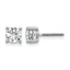 14K White Gold 1 ct Lab-Created Diamond VS/SI+ G+, 4-Prong Screw-Back Stud Earrings