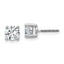 Platinum 1 1/2 ct Certified Lab-Created Diamond VS+ F+, 4-Prong Screw-Back Stud Earrings