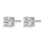 14K White Gold 1 1/2 ct Certified Lab-Created Diamond VS+ F+, 4-Prong Screw-Back Stud Earrings