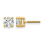 14K Yellow Gold 1 1/2 ct Lab-Created Diamond VS+ F+, 4-Prong Screw-Back Stud Earrings